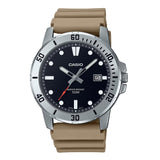 Casio General Khaki Brown Resin Strap Men Watch MTP-VD01-5EVUDF-P