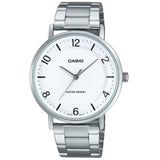 Casio Standard Silver Stainless Steel Strap Unisex Watch MTP-VT03D Series
