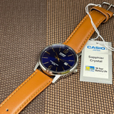CASIO GENERAL MTS-110L-2AVDF-P BROWN LEATHER MEN WATCH