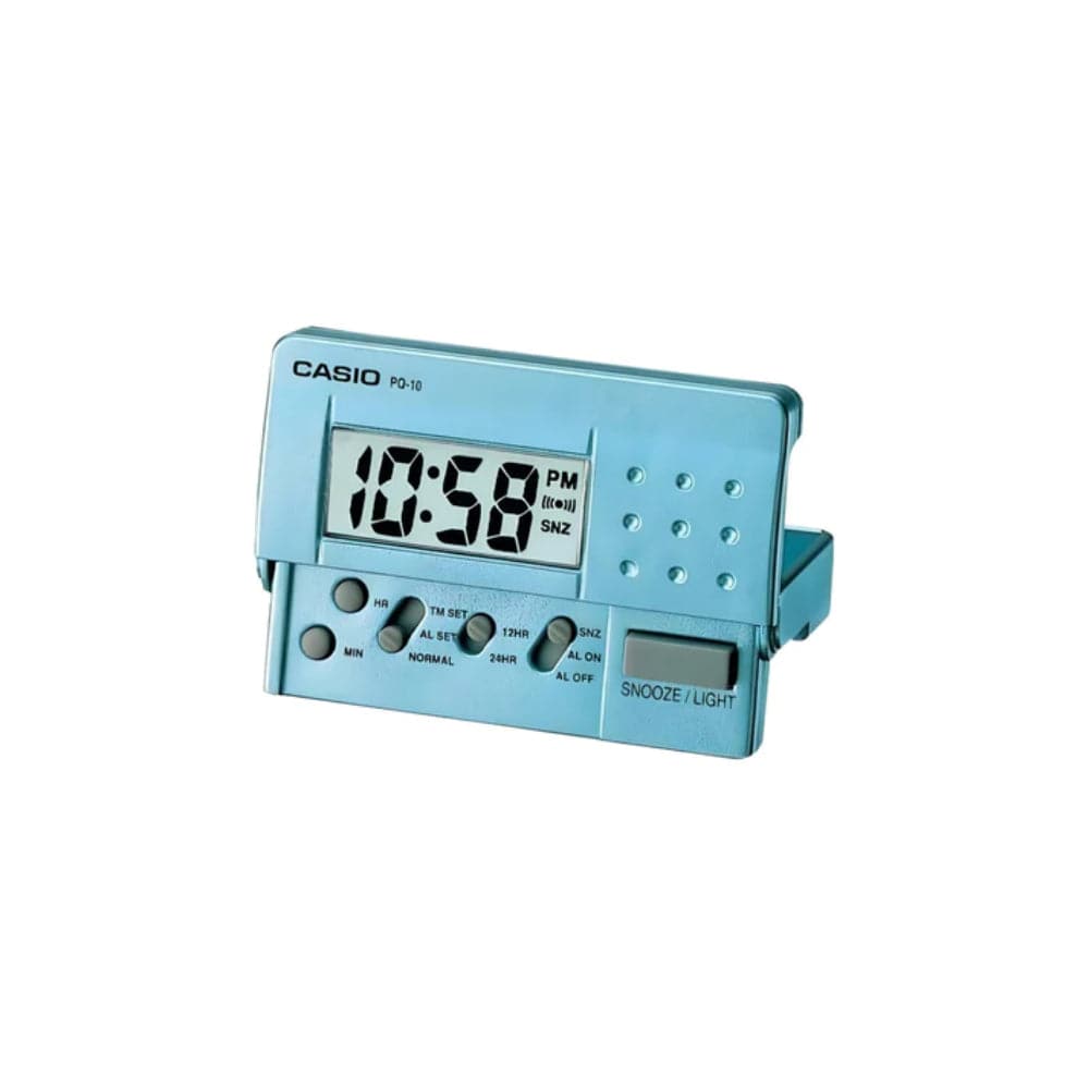 Casio Clock Blue Case Table Alarm Clock PQ10D2RP H2 Hub