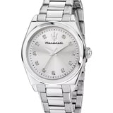 Maserati Velocitá Silver Stainless Steel Strap Women Watch R8853152503