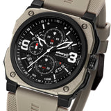 Infantry Revolution Series The Chrono Mater Dessert Silicone Strap Men Watch REVO-CHR-03-V3