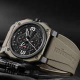 Infantry Revolution Series The Chrono Mater Dessert Silicone Strap Men Watch REVO-CHR-03-V3