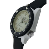 Seiko 5 Black Silicon Strap Men Watch SRPG71K1
