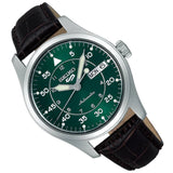 Seiko 5 Automatic Green Dial Brown Leather Strap Men Watch SRPJ89K1P