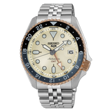 SEIKO 5 SPORTS AUTOMATIC GMT STAINLESS STEEL WATCH SSK046K1
