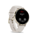 Garmin Venu 3S Cream Gold Stainless Steel Bezel with Ivory Case GM-010-02785-54