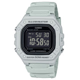 Casio General Digital White Resin Strap Men Watch W-218H-8BVDF