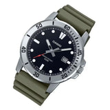Casio General Green Band Strap Men's Watch MTP-VD01-3EVUDF