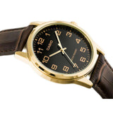 CASIO GENERAL MTP-V001GL-1BUDF-P BROWN LEATHER MEN WATCH