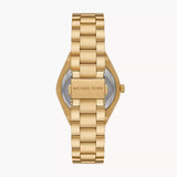 MICHAEL KORS MK7391 LENNOX THREE-HAND GOLD STEEL WATCH
