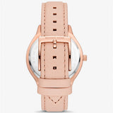 MICHAEL KORS MK7467 SLIM RUNWAY ROSE GOLD-TONE LEATHER WATCH