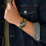FOSSIL LE1159 HARRY POTTER™ LIMITED EDITION THREE-HAND HUFFLEPUFF™ NYLON WATCH