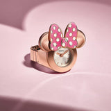 FOSSIL LE1189 DISNEY MINNIE MOUSE LIMITED EDITION STEEL WATCH RING