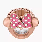 FOSSIL LE1189 DISNEY MINNIE MOUSE LIMITED EDITION STEEL WATCH RING