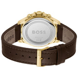 HUGO BOSS TROPER BLACK DIAL LEATHER WATCH 1514100