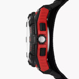 SKECHERS DOWNEY BLACK & RED FAST WRAP WATCH SR1128