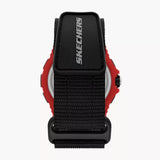 SKECHERS DOWNEY BLACK & RED FAST WRAP WATCH SR1128