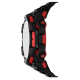 SKECHERS STURGESS DIGITAL RED CASE DIAL BLACK WATCH SR1170