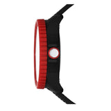 SKECHERS RAILS BLACK & RED INTERCHANGEABLE STRAP WATCH SET SR9105