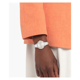 LACOSTE 2001366 RIGA WHITE LEATHER ANALOG WATCH