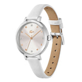 LACOSTE 2001366 RIGA WHITE LEATHER ANALOG WATCH