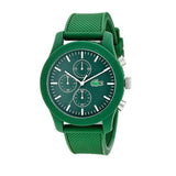 LACOSTE 2010973 GREEN CHRONOGRAPH RUBBER STRAP ANALOG WATCH
