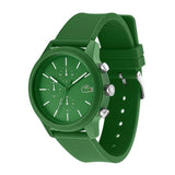 LACOSTE 2010973 GREEN CHRONOGRAPH RUBBER STRAP ANALOG WATCH