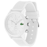 LACOSTE 2010974 WHITE CHRONOGRAPH RUBBER STRAP ANALOG WATCH