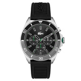 LACOSTE 2011152 BLACK BRASS PATTERNED DIAL WATCH