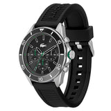 LACOSTE 2011152 BLACK BRASS PATTERNED DIAL WATCH