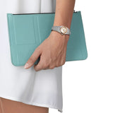 TISSOT PRX T137010211100 25mm MOTHER OF PEARL DIAL GREY STEEL WATCH