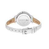 LACOSTE 2001366 RIGA WHITE LEATHER ANALOG WATCH