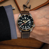 Seiko 5 Sports SKX Model "Mocha" Specialist Style GMT Caliber Men's Watch SSK036K1P
