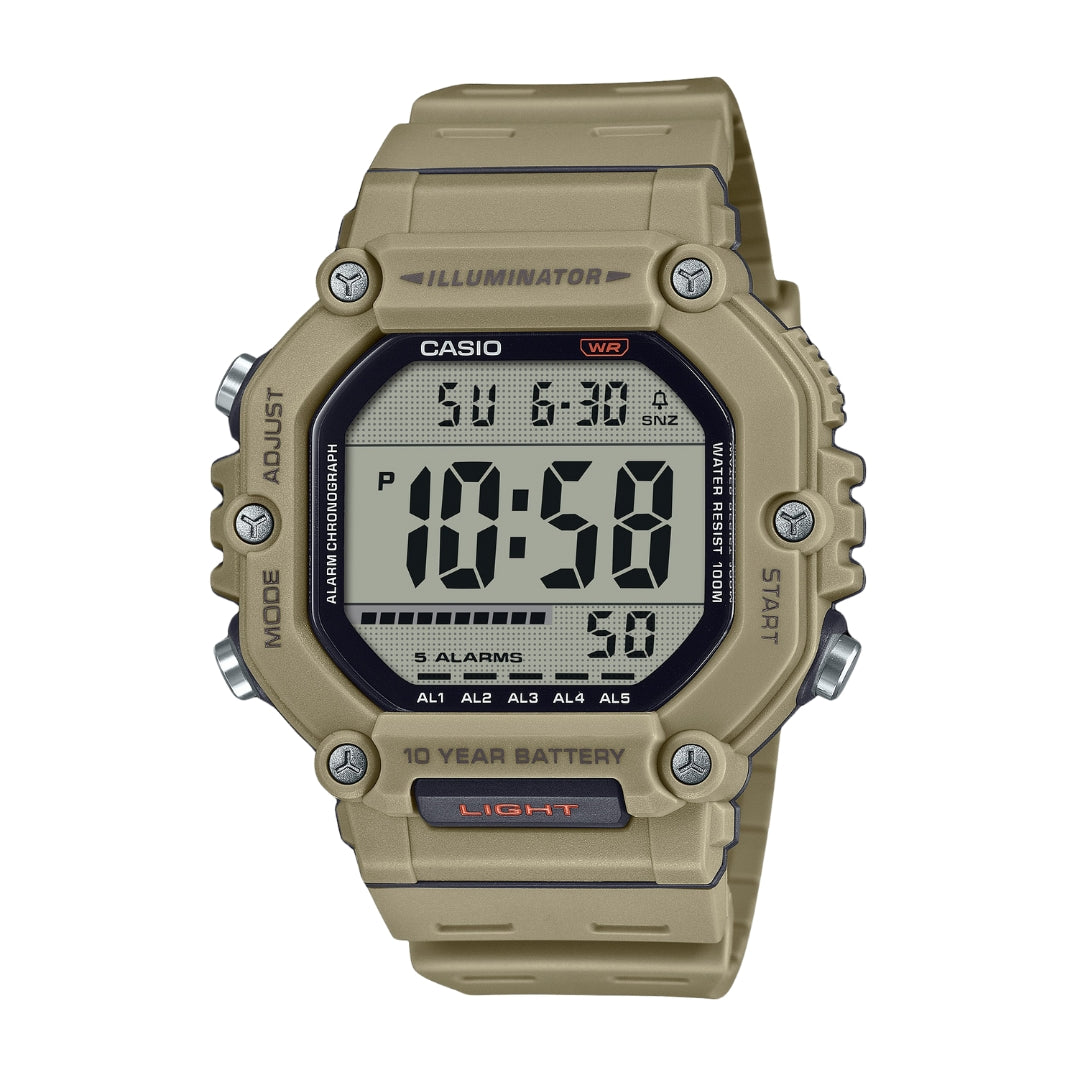 CASIO DIGITAL AE-1600H-P SERIES SPORTY RESIN BAND WATCH