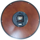 SEIKO QXA841B BROWN RATTAN PATTERNED DIAL WALL CLOCK
