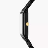 FOSSIL RAQUEL THREE-HAND DATE BLACK STAINLESS STEEL WATCH ES5385