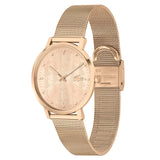 LACOSTE CROCORIGIN 2001287 CARNATION GOLD SLIM MESH STEEL