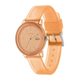LACOSTE 12.12 2001361 PEACH ORANGE SILICONE WATCH