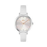LACOSTE 2001366 RIGA WHITE LEATHER ANALOG WATCH