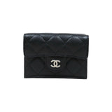 Chanel V25090905 Caviar Skin Black Wallet Made In 2020-2021 (Very Good Condition)