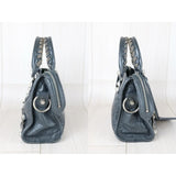 Balenciaga W25100101 Calf Leather Le City Mini Shoulder Bag Grey (Good Condition)