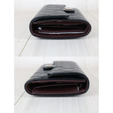 Chanel X25092701 Full Set CHANEL Caviar Skin Black Long Wallet Made In 2014- 2015 (Excellent Condition)