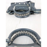 Balenciaga W25100101 Calf Leather Le City Mini Shoulder Bag Grey (Good Condition)