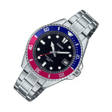 Casio General Black Dial Silver Stainless Steel Strap Men Watch MDV-10D-1A3VDF