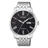 CITIZEN NH8350-59E BLACK DIAL STAINLESS STEEL MEN'S WATCH