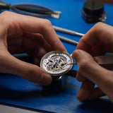 ARIES GOLD AUTOMATIC INFINUM EL TORO SILVER STAINLESS STEEL G 9005 AS-BK BROWN LEATHER STRAP MEN'S WATCH - H2 Hub Watches