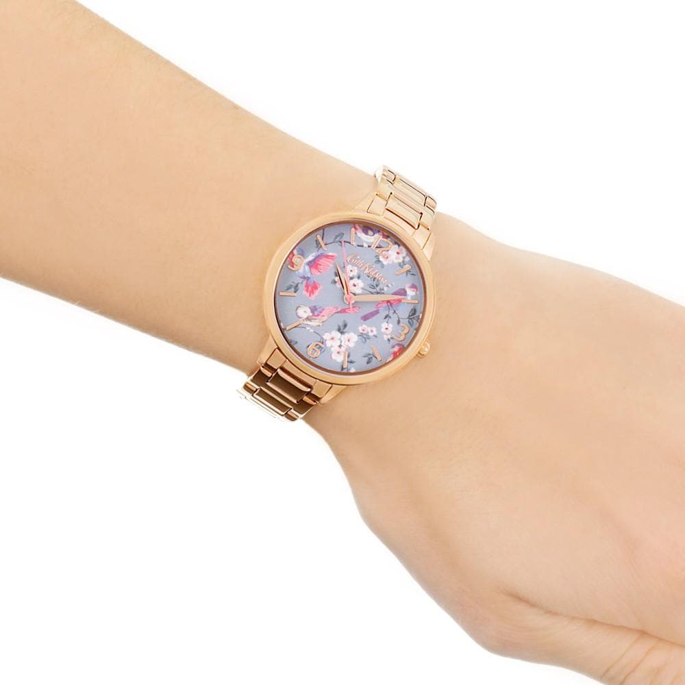 CATH KIDSTON QUARTZ BRITISH BIRDS ROSE GOLD ALLOY CKL001RGM LADIES WATCH - H2 Hub Watches