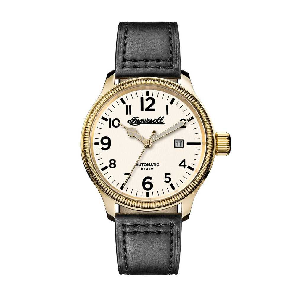 INGERSOLL DISCOVERY THE APSLEY AUTOMATIC GOLD STAINLESS STEEL 102702 B H2 Hub