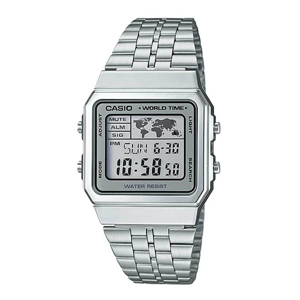 CASIO GENERAL A500WA-7DF DIGITAL QUARTZ SILVER STAINLESS STEEL UNISEX'S WATCH - H2 Hub Watches